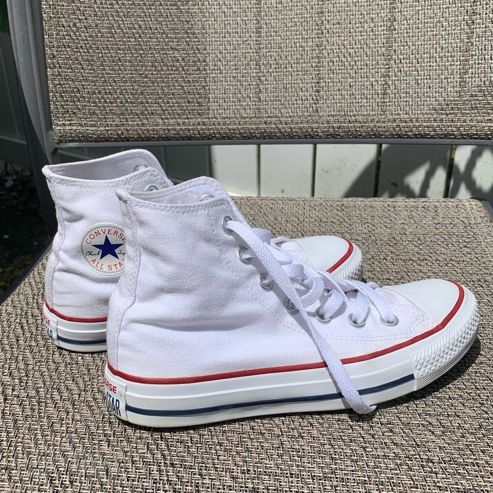 White Hightop Converse - Chuck Taylors